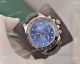 Fake Rolex Daytona SS Blue Dial Black Leather Strap watch (3)_th.jpg